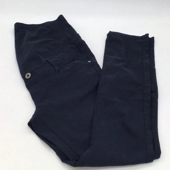 Like New Yessica Navy Blue Adjustable Maternity Pants size 7/8 - Picture 1 of 5
